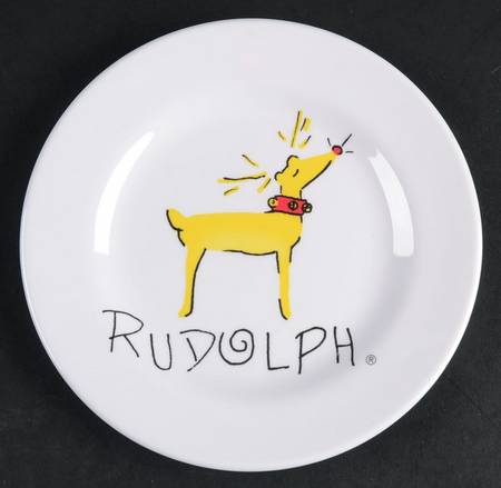 Reindeer Melmac/Melamine Child's Plate