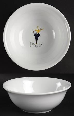 Reindeer Coupe Cereal Bowl