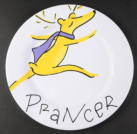 Reindeer Melamine Dinner Plate
