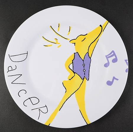 Reindeer Melamine Dinner Plate
