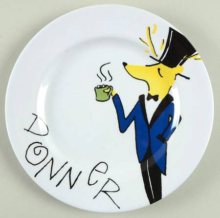 Reindeer Melamine Salad Plate
