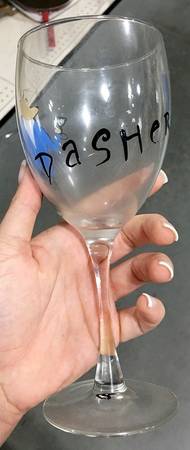 Reindeer Glassware Goblet