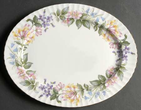 Country Lane (Fluted Rim) 12" Oval Serving Platter