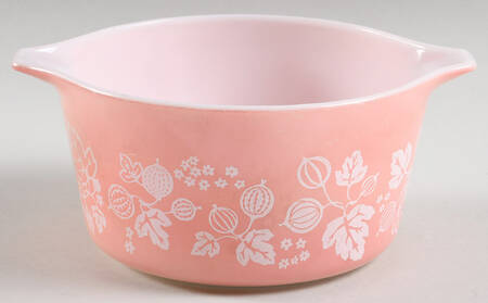 Gooseberry Pink 1 Qt Round Casserole No Lid