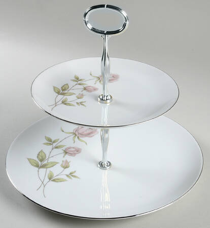 Cotillion 6 5/8"-10"  2 Tiered Serving Tray (Dp, Sp) HC