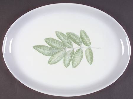 Seasons Leaves 14" Oval Serving Platter