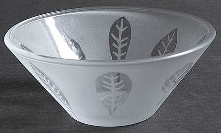 Seasons Leaves Glassware Individual Salad Bowl
