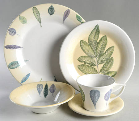 Seasons Leaves 5 Piece Place Setting