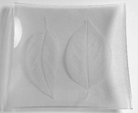 Seasons Leaves Glassware Salad Plate