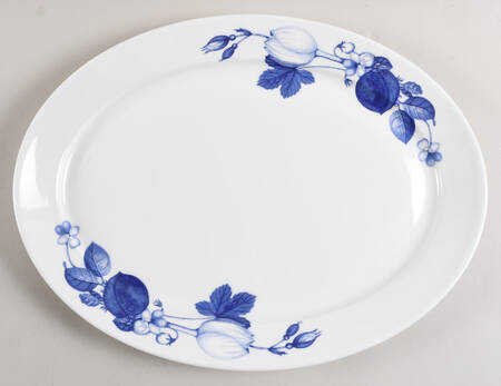 Harvest Blue 15" Oval Serving Platter