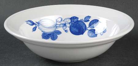 Harvest Blue Rim Cereal Bowl