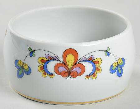 Farmer's Rose (Scalloped, Gold Trim) Sugar Bowl No Lid