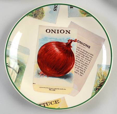 Seed Packets Bread & Butter Plate