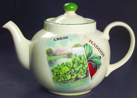 Seed Packets Teapot & Lid