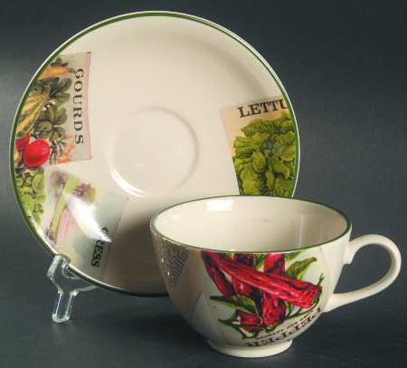 Seed Packets Breakfast Cup & Saucer Set