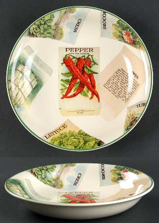 Seed Packets 8" Individual Pasta Bowl