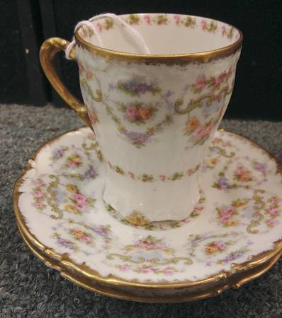POY195 Flat Demitasse Cup & Saucer Set