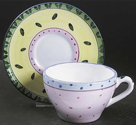 Calypso Flat Cup & Saucer Set
