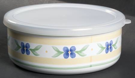 Summer Breeze 6" Metal Bowl W/Plastic Lid