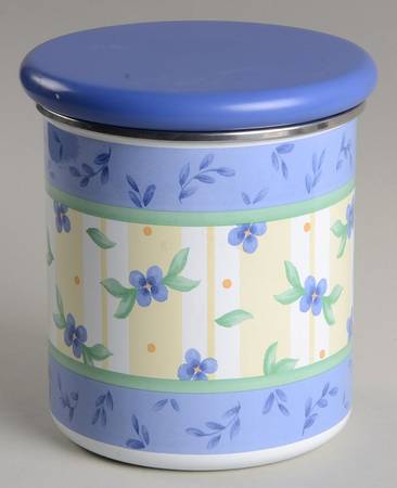 Summer Breeze Small Metal Canister & Wood Lid