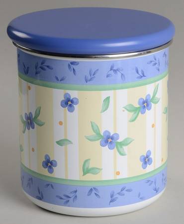 Summer Breeze Medium Metal Canister & Wood Lid