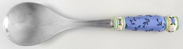 Summer Breeze Salad Serving Spoon-Plastic Handle