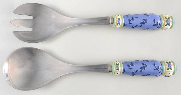 Summer Breeze Plastic Handle 2-Piece Salad Set