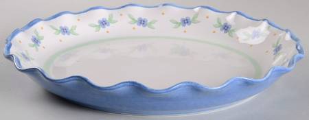 Summer Breeze Large Round Fluted Dish aka Chip/Dip Plate