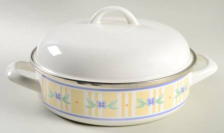 Summer Breeze 3 Quart Metal Covered Casserole