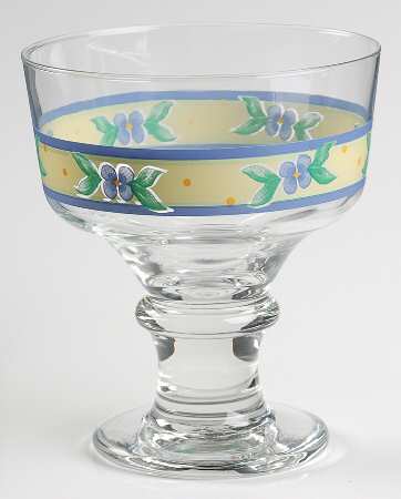 Summer Breeze Glassware Footed Dessert