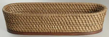 Summer Breeze Wicker Bread Basket