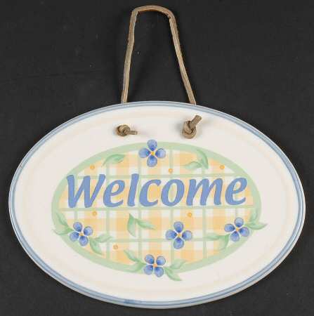 Summer Breeze "Welcome" Wall Plaque by Pfaltzgraff