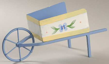 Summer Breeze Metal Votive Wheelbarrow