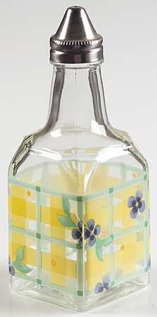 Summer Breeze Glassware Oil Cruet/Shaker with Metal  Lid