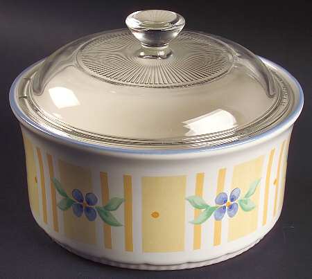 Summer Breeze 1 Qt Round Covered Casserole