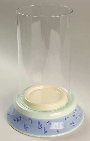 Summer Breeze Hurricane Lamp/Centerpiece & Globe by Pfaltzgraff