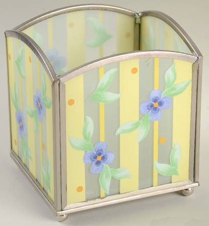 Summer Breeze Stain Glass Candleholder