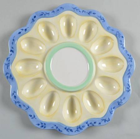 Summer Breeze Sculpted Deviled Egg Plate