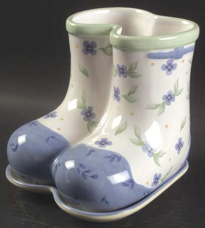 Summer Breeze Boots Planter & Underplate