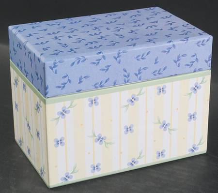 Summer Breeze Cardboard Recipe Box
