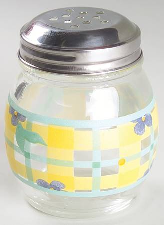 Summer Breeze Glassware Cheese Shaker & Lid by Pfaltzgraff