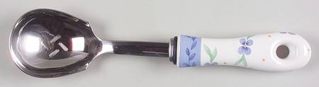 Summer Breeze Slotted Serving Spoon with Stainless Bowl
