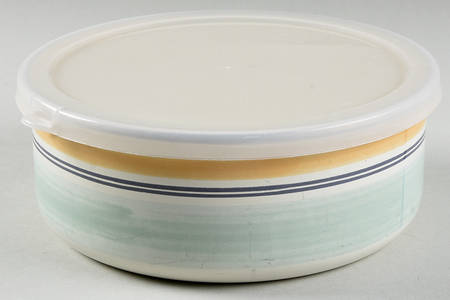 Key Largo 6 3/4" Metal Bowl W/Plastic Lid
