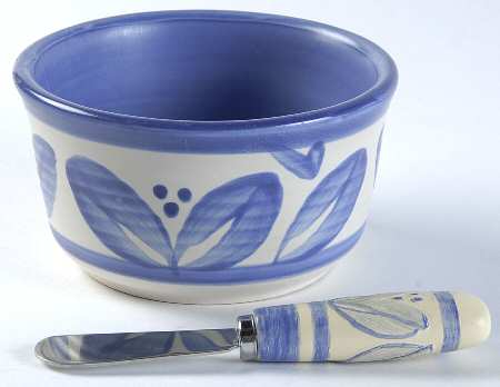 Villa Flora Dip Bowl & Spreader Set
