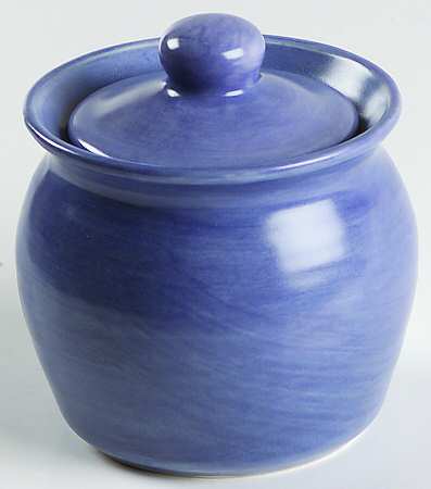 Stonewash Blue Sugar Bowl & Lid