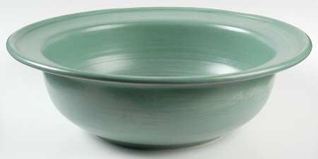 Stonewash Green 13" Large Salad Serving Bowl