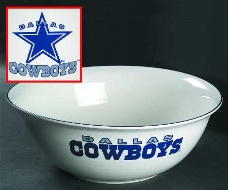 Dallas Cowboys Party Bowl