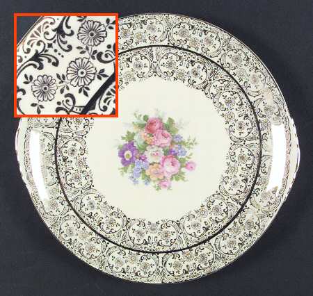 PCP122 Handled Cake Plate