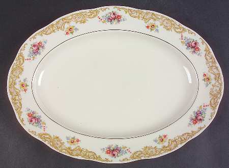 Priscilla 13" Oval Serving Platter