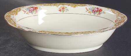 Priscilla 10" Oval Vegetable Bowl